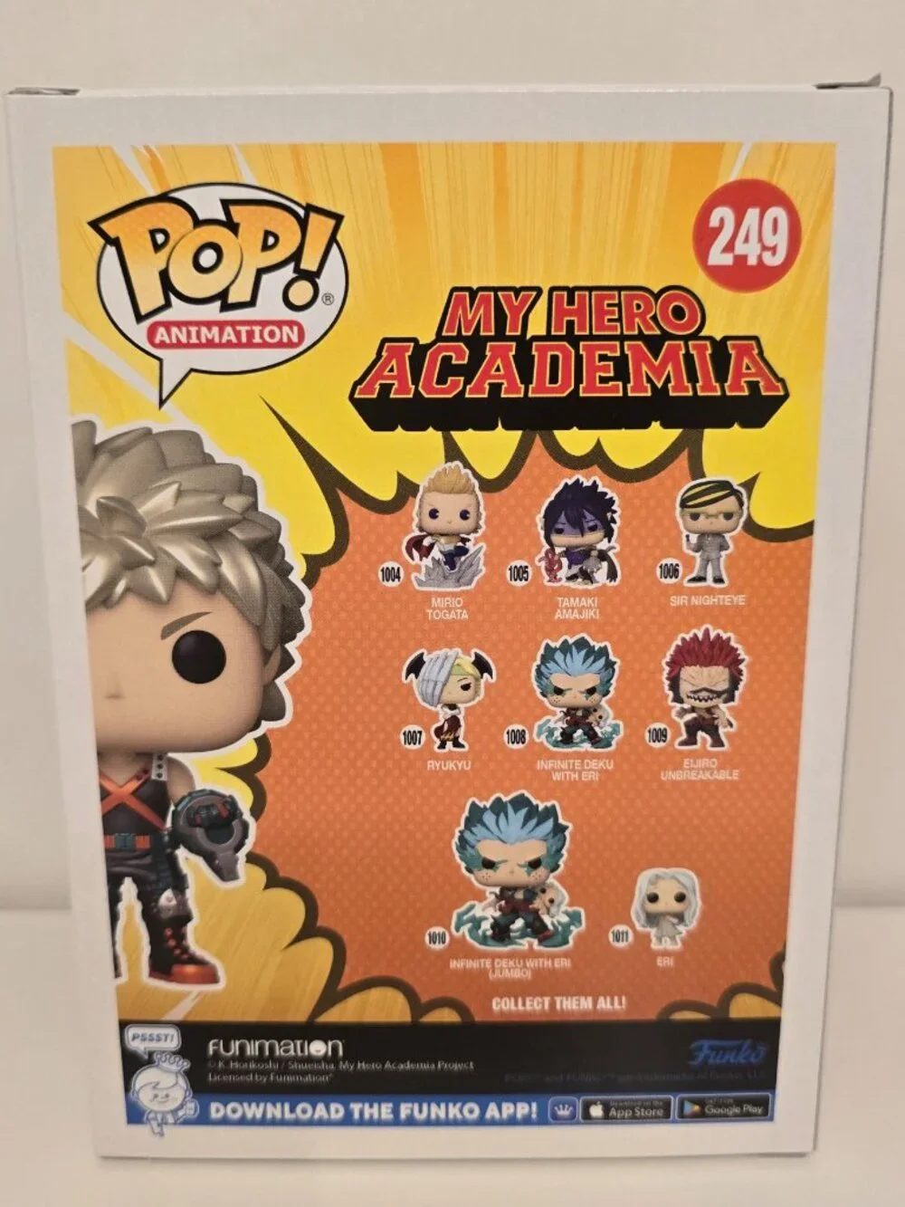 Funko Pop! My Hero Academia - Katsuki Bakugo #249 (Metallic) Gamestop Exclusive